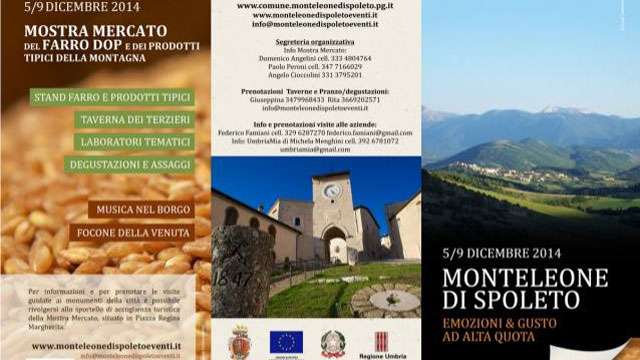 Missione Cuncina | A Monteleone di Spoleto la mostra mercato del farro DOP