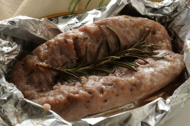 carne cotto al cartoccio in forno