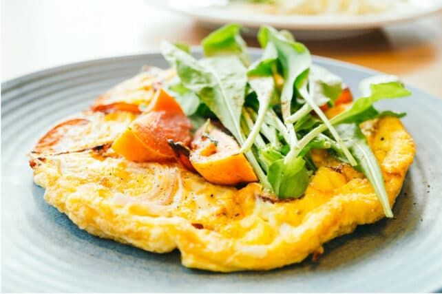 frittata con pomodoro e verdure