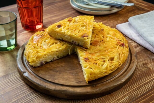 frittata con pasta avanzata