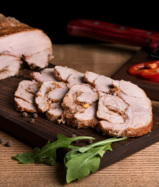 fette di tacchino in porchetta