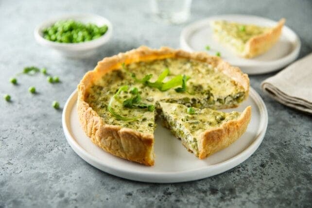 piatto con tortino di verdure