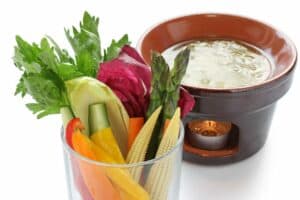 bagna cauda piemontese con verdure