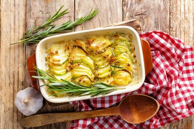 pirofila con patate gratinate al forno