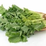 cesto di cime di rapa