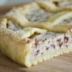 torta di ricotta con gocce di cioccolata