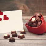 cioccolati a forma di cuore per san valentino