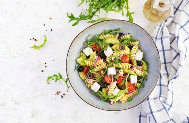 insalata di pasta alla mediterranea