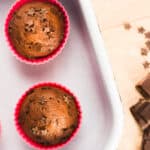 muffins con gocce di cioccolato