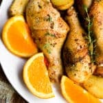 cosce di pollo novello al pompelmo