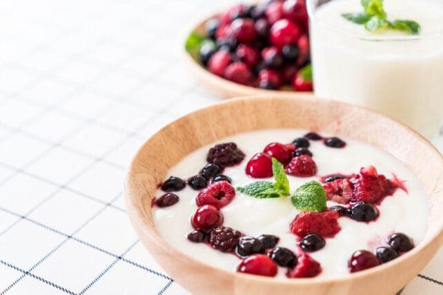 yogurt ai frutti di bosco